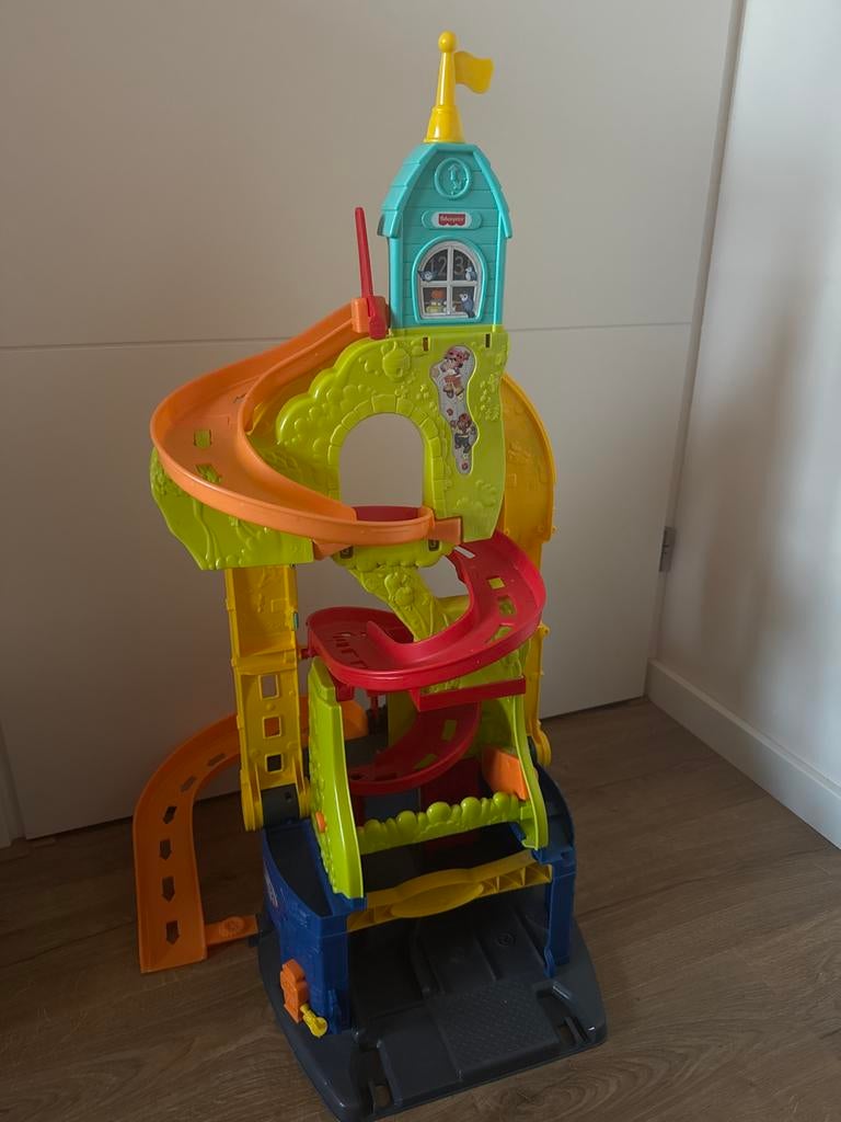 Fisher-Price zit en sta Little People autobaan, Ophalen, Gebruikt, Speelset