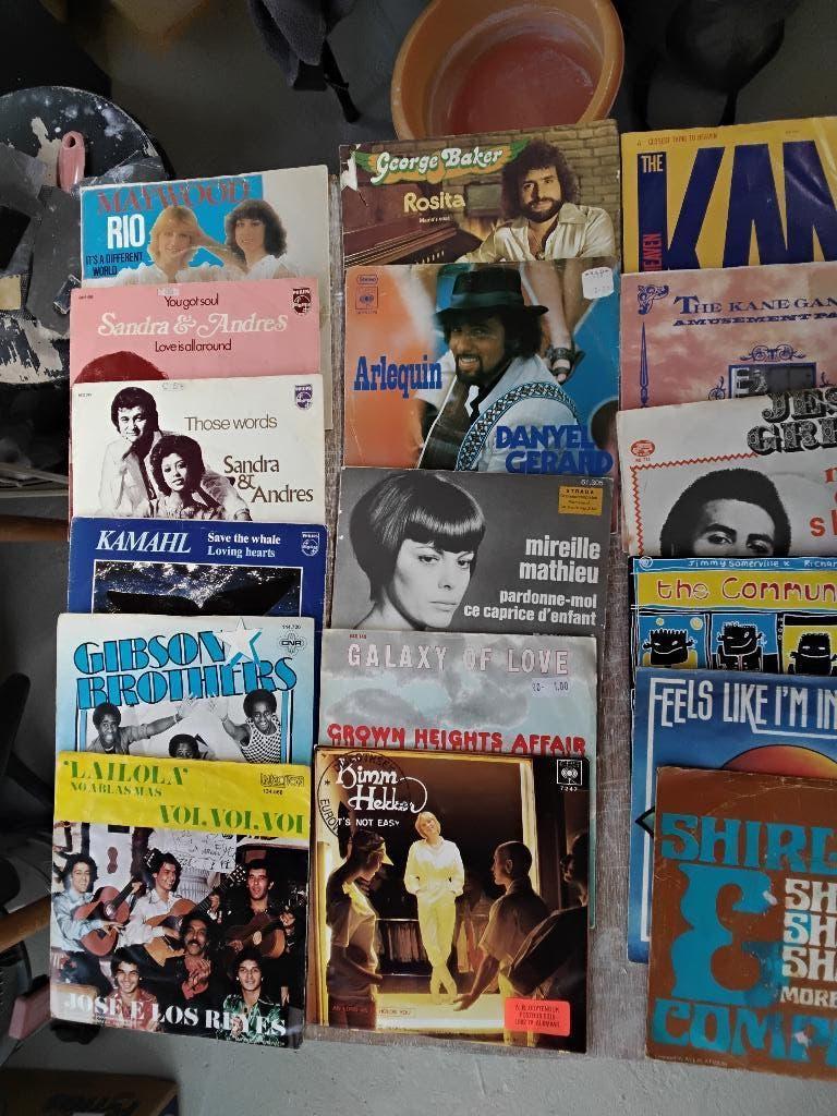 Partij verzameling singles, Cd's en Dvd's, Vinyl Singles, Gebruikt, 7 inch, Single, Ophalen of Verzenden