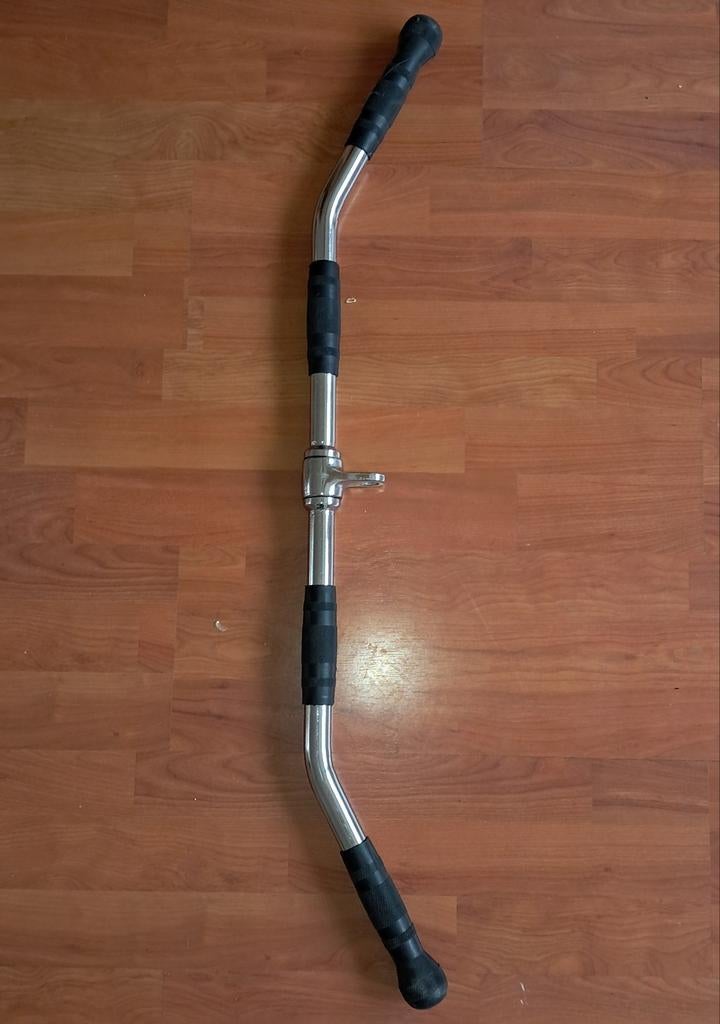 Fitness Set: Lat Pulldown stang/2x Handgreep/Gewichtsriem, Ophalen, Zo goed als nieuw, Hometrainer, Rug