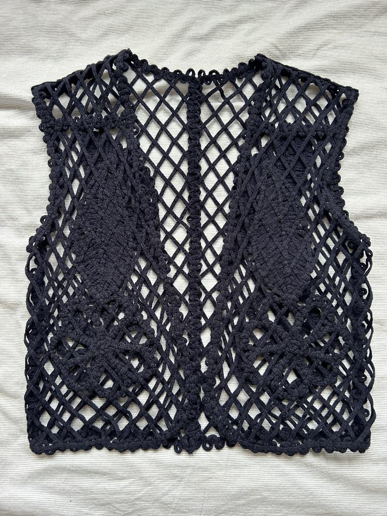 Hippie gehaakt Boho vest in nieuwstaat one size, Ophalen of Verzenden, Zo goed als nieuw, Maat 38/40 (M)