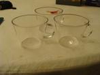 Te koop 3 gladde thee glazen, Ophalen of Verzenden, Nieuw, Overige typen