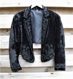 kort Bolero jasje velours handgemaakt maat M, Maat 38/40 (M), Zwart, Ophalen of Verzenden, Zo goed als nieuw