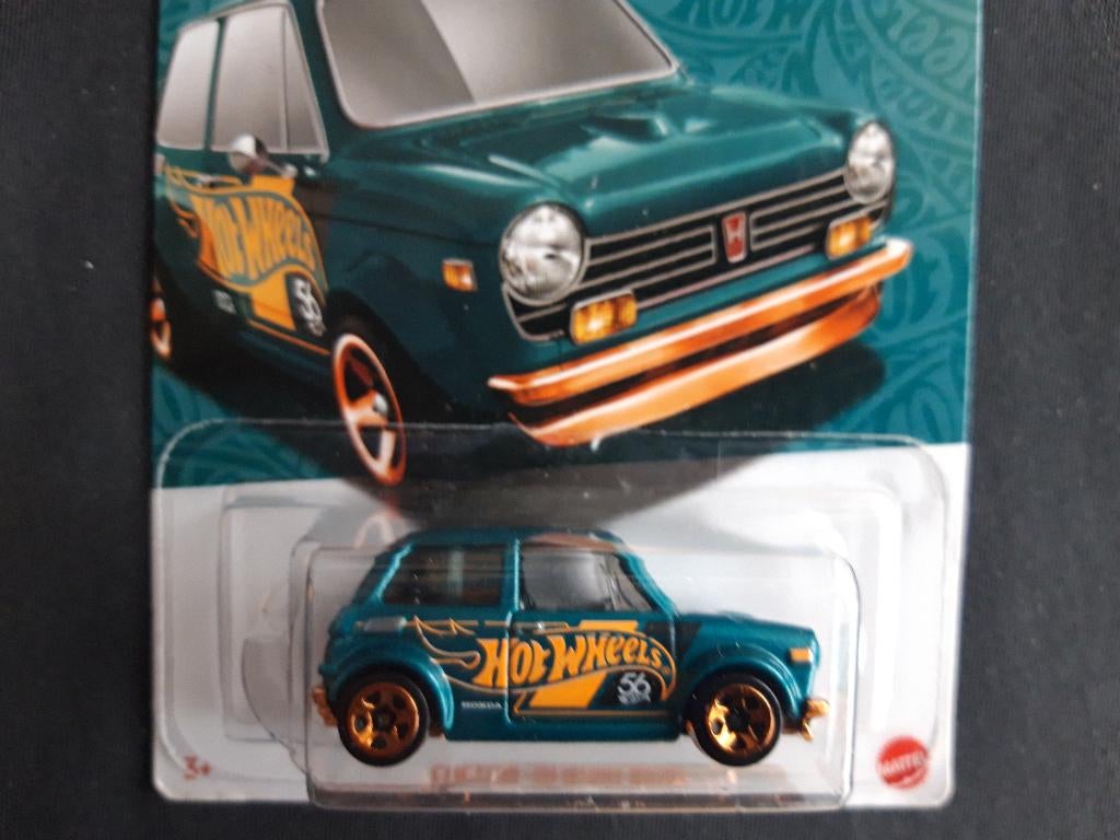 Hotwheels Honda N600 Custom ; 70 blauw - NIEUW in blister, Ophalen of Verzenden, Zo goed als nieuw, Auto