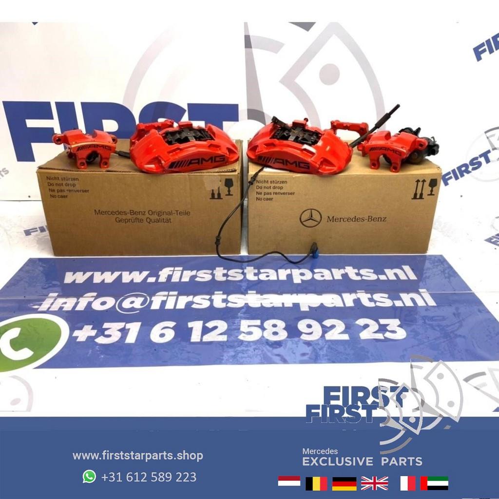 W205 C205 C43 AMG LINE remmen set ROOD Mercedes C Klasse 43, Auto-onderdelen, Remmen en Aandrijving, Gebruikt, -, Ophalen of Verzenden