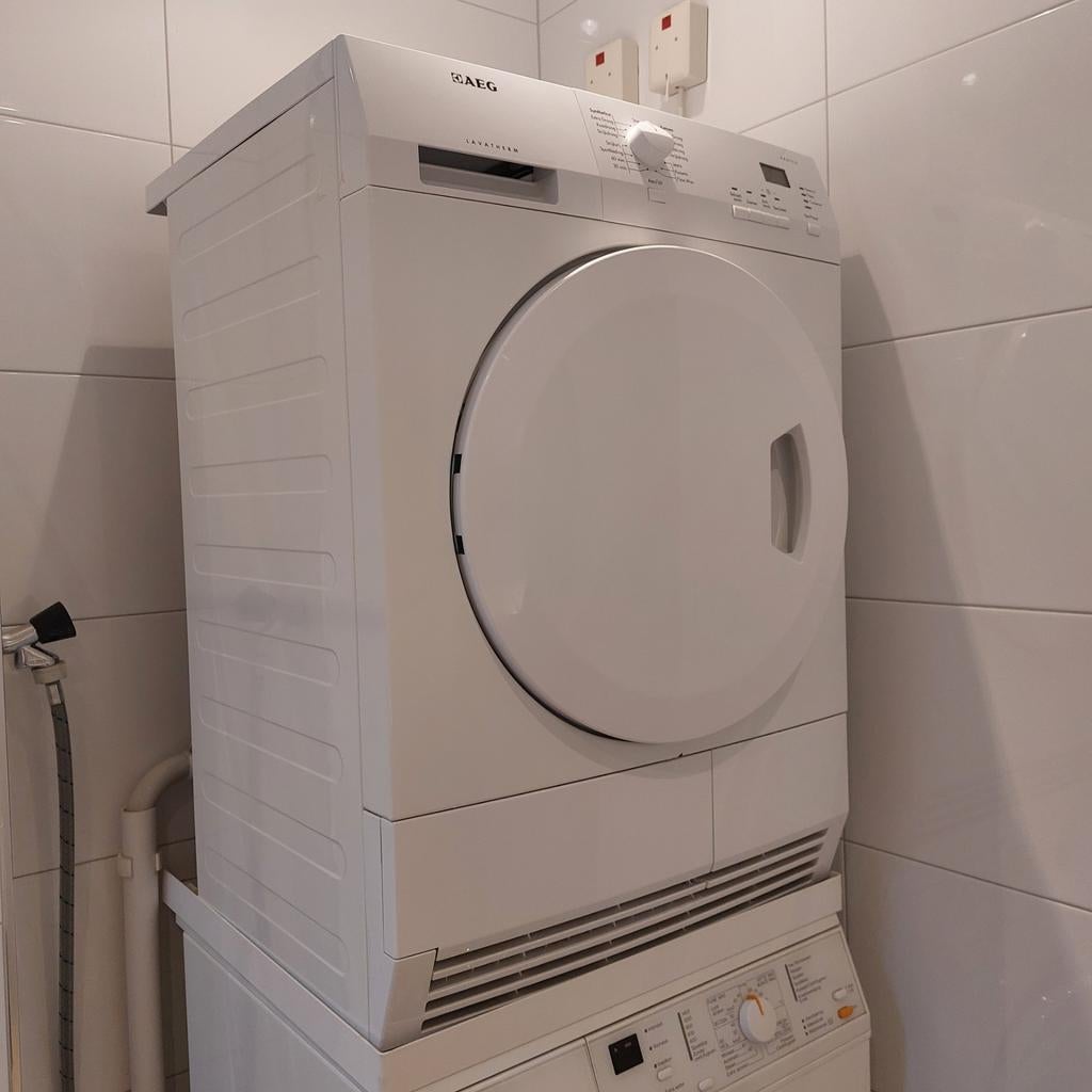 AEG Lavatherm Protex wasdroger (Nieuwegein), Witgoed en Apparatuur, Wasdrogers, Ophalen, 6 tot 8 kg, Gebruikt, Voorlader