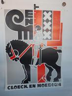 Originele poster Cloeck en Moedigh Reclame Bureau Amsterdam, Verzamelen, Verzenden, A1 t/m A3, Reclame, Rechthoekig Staand