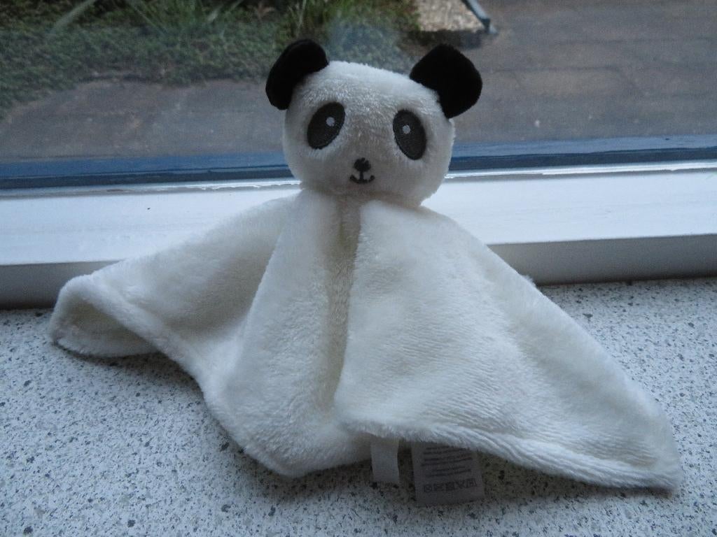 Knuffeldoek pandabeer panda beer van Etos wit velours, Kinderen en Baby's, Speelgoed | Knuffels en Pluche, Ophalen of Verzenden