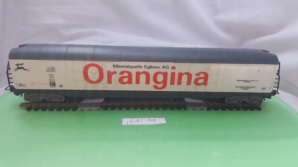 Lima H0  3196 SBB-CFF Orangina lange koelwagon 1977, Gelijkstroom, Wagon, Ophalen of Verzenden, Zo goed als nieuw