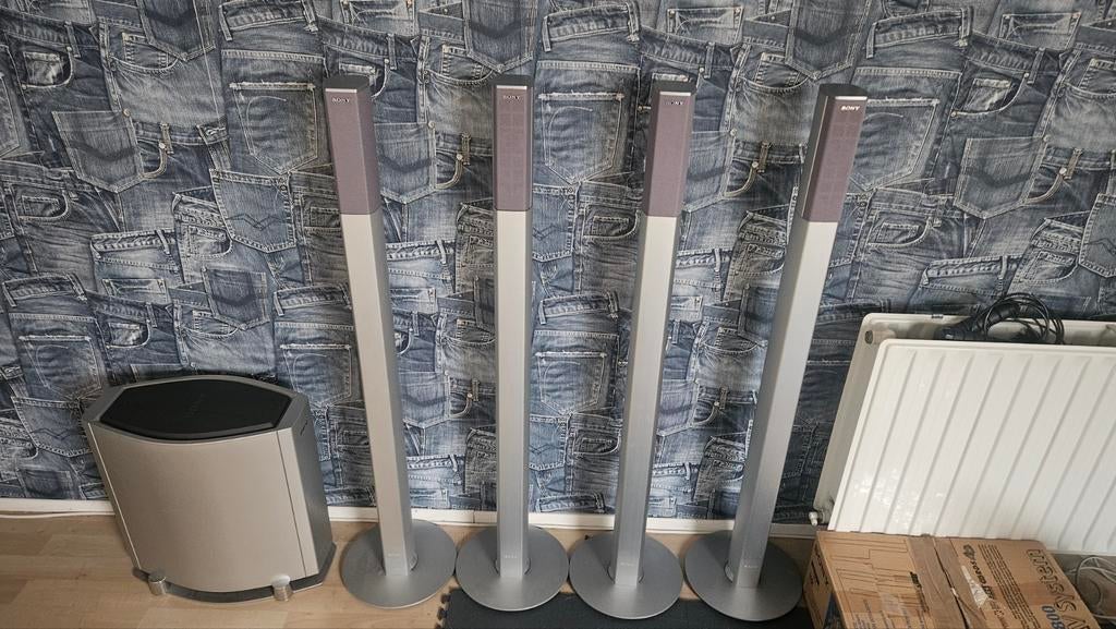 Sony 5.1 Home Cinema Set DAV-S800 – Compleet met Zuilspeaker, Ophalen of Verzenden, 5.1-systeem, 70 watt of meer, Sony