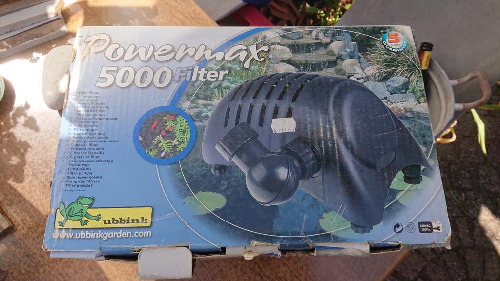 Ubbink Powermax 5000 vijverpomp., Tuin en Terras, Ophalen of Verzenden, Nieuw, Vijverpomp
