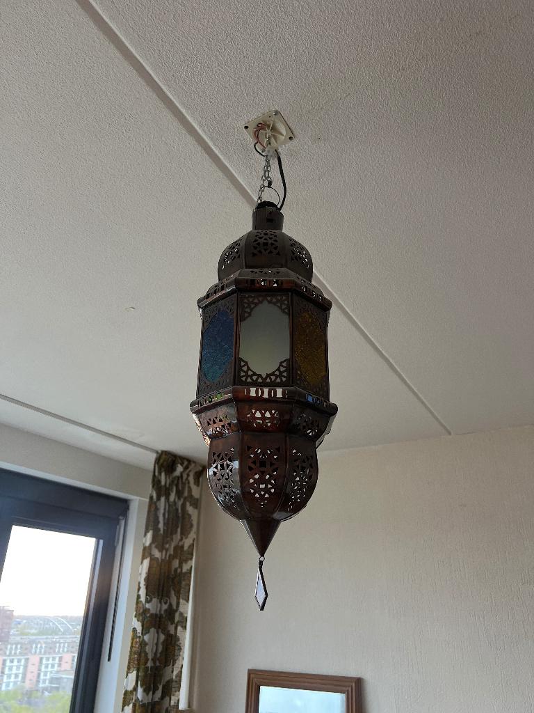 Hanglamp, Huis en Inrichting, Lampen | Hanglampen, Ophalen, Zo goed als nieuw, Minder dan 50 cm