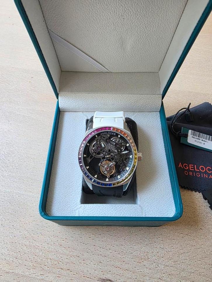 Agelocer Tourbillon Horloge - Zo goed als nieuw, Sieraden, Tassen en Uiterlijk, Horloges | Heren, Zo goed als nieuw, Polshorloge