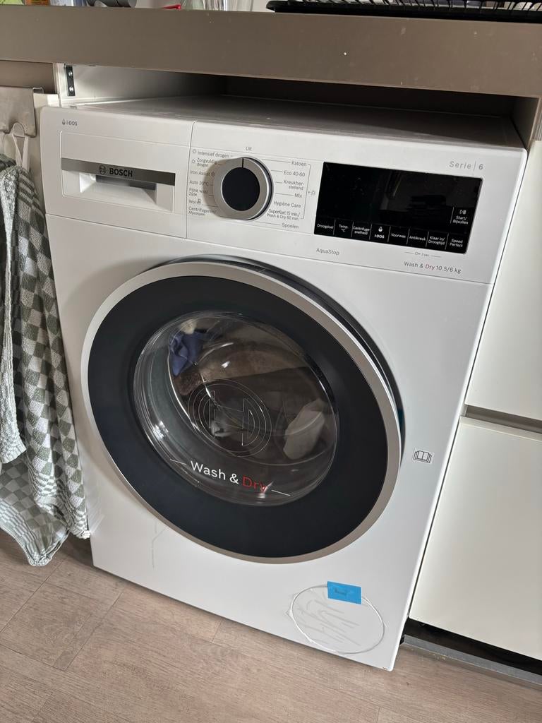 Bosch Serie 6 Was-droogcombinatie (10.5/6 kg) - ZGAN, 10 kg of meer, Ophalen, Zo goed als nieuw