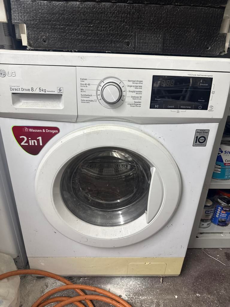 LG Direct Drive 8/5kg Wasmachine en Droger 2-in-1, Ophalen, 1200 tot 1600 toeren, Gebruikt, 8 tot 10 kg