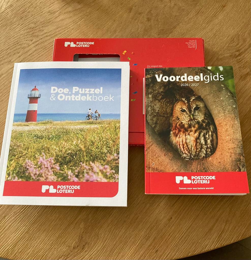 Postcodeloterij voordeelgids en doe , puzzel & ontdekboek, Overige merken, Europa, Nieuw, Ophalen of Verzenden