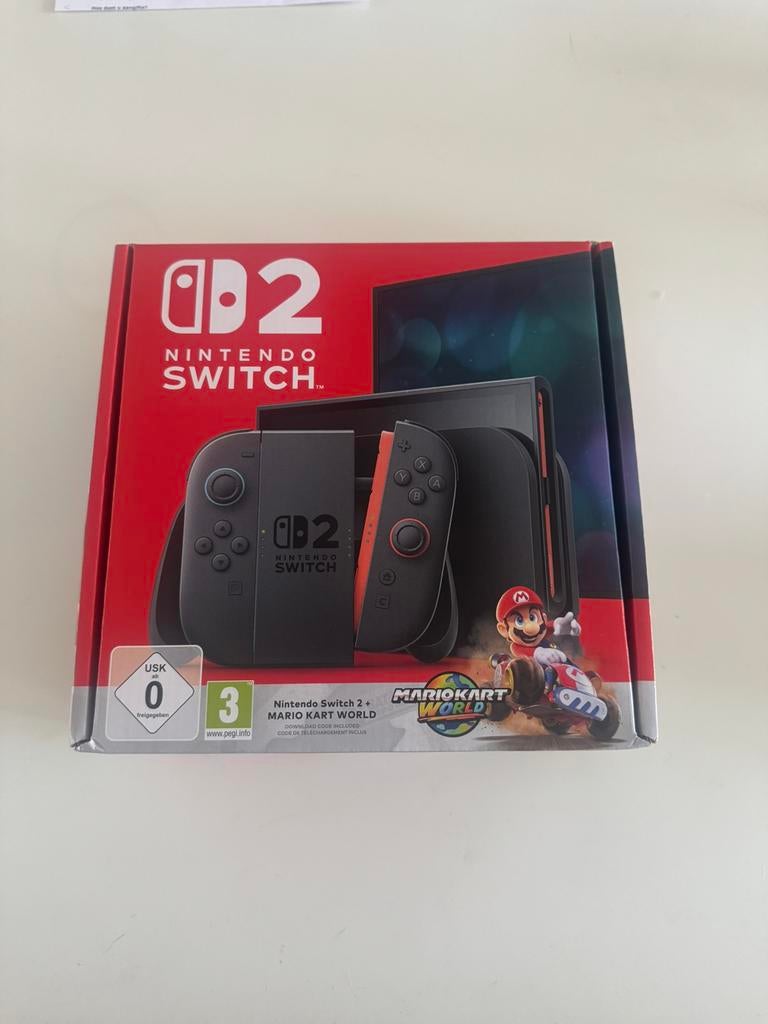 Nintendo Switch 2 + Mario Kart, Ophalen, Nieuw, Met 2 controllers, Switch Original