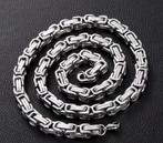 Stoere koningsketting, Sieraden, Tassen en Uiterlijk, Kettingen, Ophalen of Verzenden, Nieuw, Zilver, Overige materialen