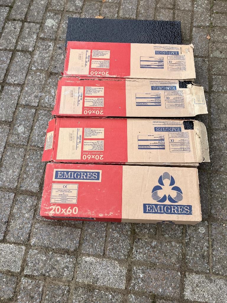 Mozaïektegels Emigres Mozaïek 60x20x9 mm zwart, Ophalen, Wandtegels, Nieuw, Minder dan 5 m²