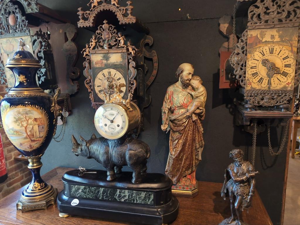 Antiek heilige beeld 60 cm hoog. €265  Gips, Ophalen