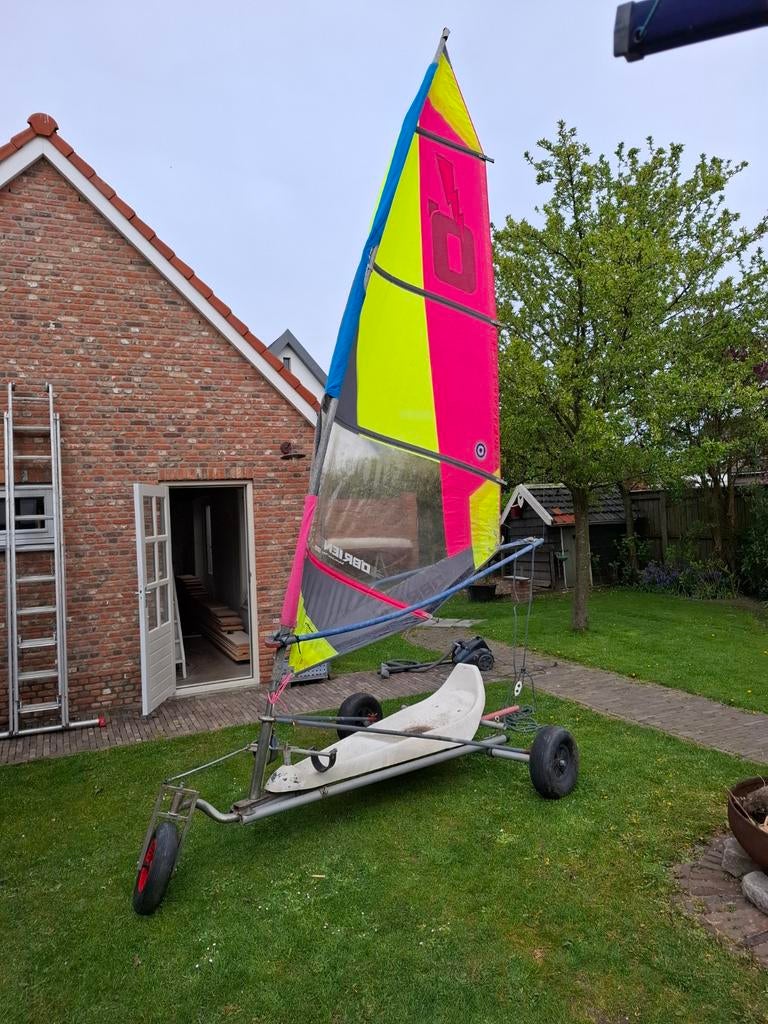 Zeilkar / Blokart / Strandzeiler, Watersport en Boten, Ophalen, Gebruikt, Complete set, 7 m² of meer