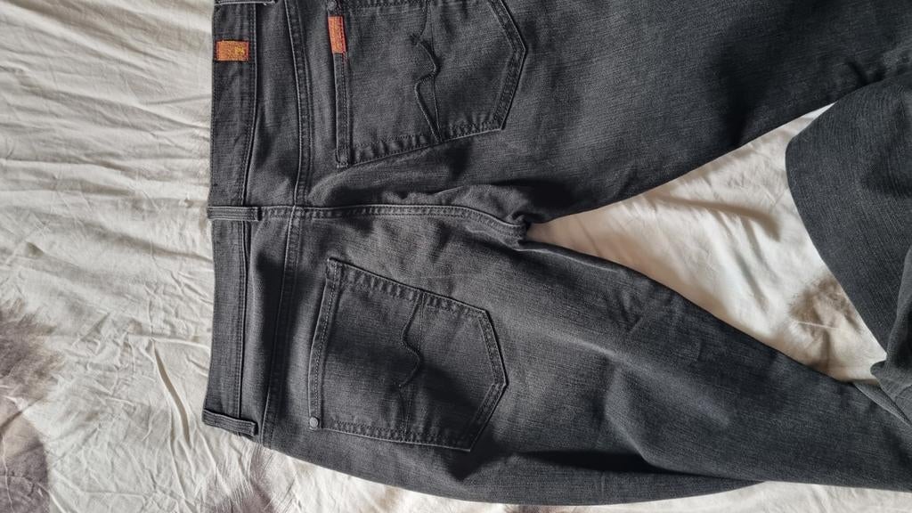 7 For All Mankind Ronnie Jeans - Zwart/Grijs W33, 7 For All Mankind, Zwart, Ophalen of Verzenden, Zo goed als nieuw