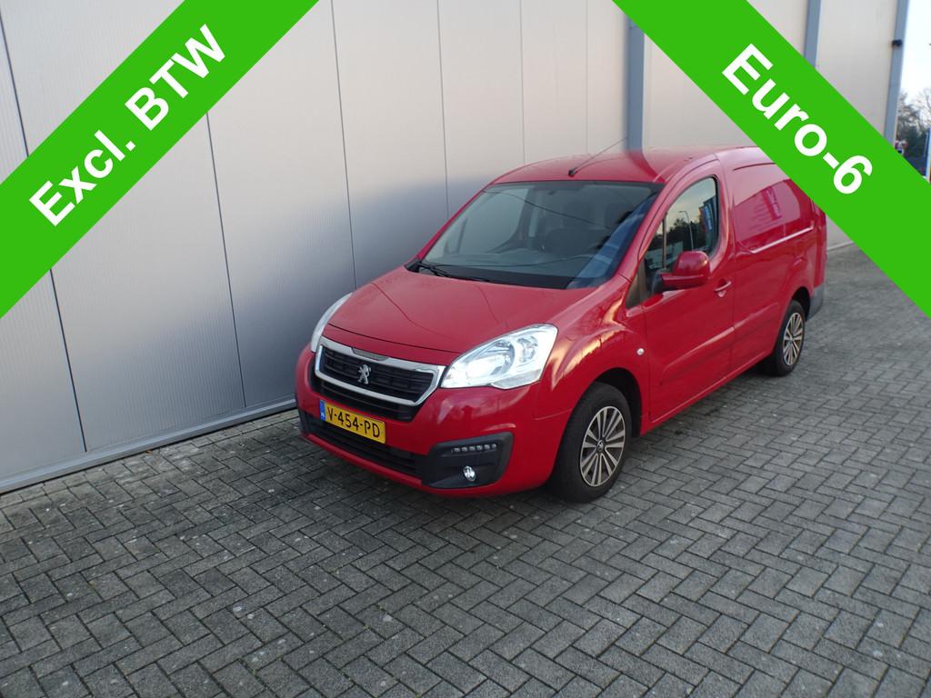 Peugeot Partner partner 1.6 bleu hdi lange uitvoering 3 zits, Auto's, Gebruikt, Euro 6, 4 cilinders, Bedrijf