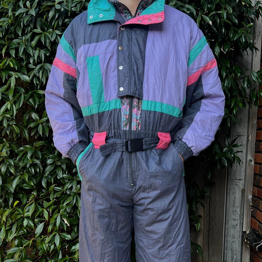 Vintage Retro Skipak (L), Kleding | Heren, Wintersportkleding, Ophalen of Verzenden, Gedragen, Maat 52/54 (L), Pak