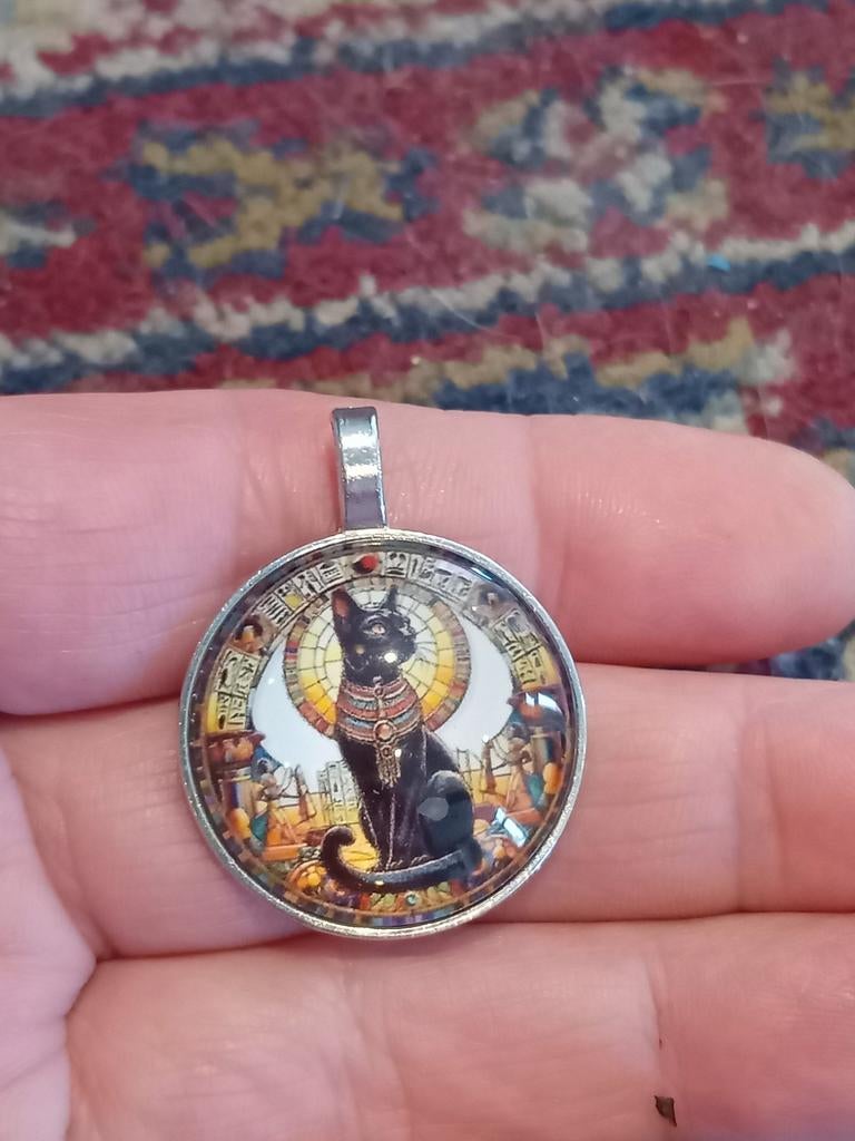 Hanger met Egyptische kat (Bastet) afbeelding, Ophalen of Verzenden, Nieuw, Dier