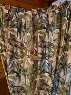 Drie gordijnen 160/170 x220  rimboe jungle oerwoud, Ophalen of Verzenden, Zo goed als nieuw, 150 tot 200 cm