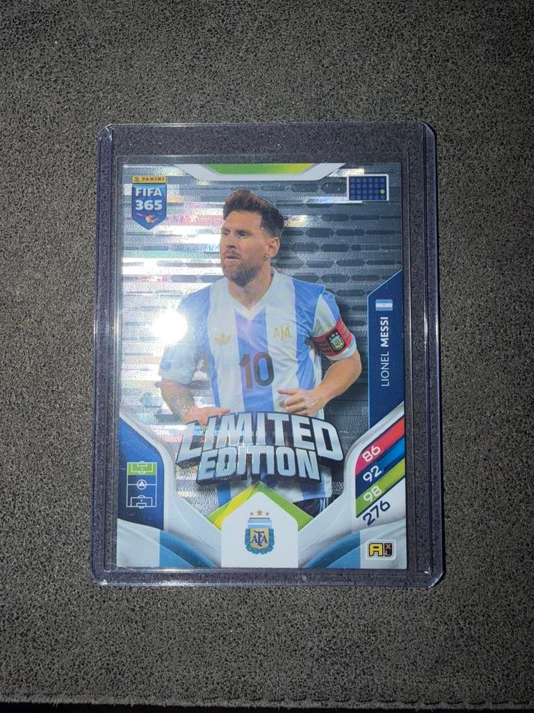 Panini limited edition argentina lionel messi, Ophalen, Zo goed als nieuw, Plaatje