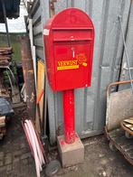Rode degelijke zware staande brievenbus, Tuin en Terras, Brievenbussen, Ophalen, Gebruikt, Staal, Staande brievenbus