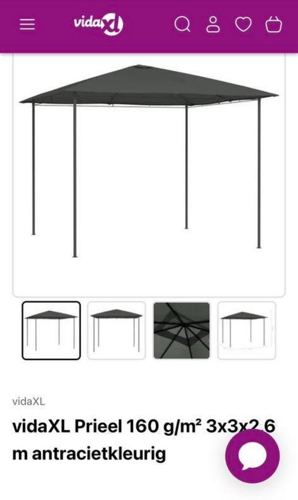 Prieel nieuw in doos, Ophalen, Nieuw, Minder dan 5 meter