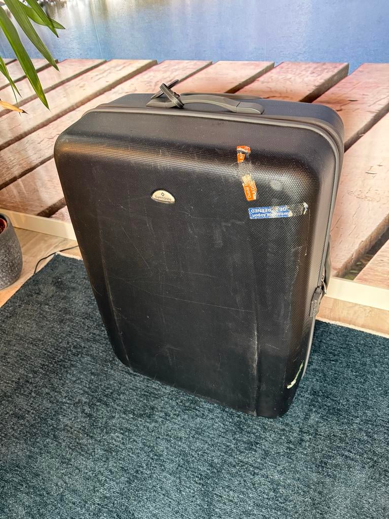 Samsonite koffer met rits sluiting (ca 100L), Sieraden, Tassen en Uiterlijk, Koffers, Gebruikt, Hard kunststof, 45 tot 55 cm, 70 cm of meer