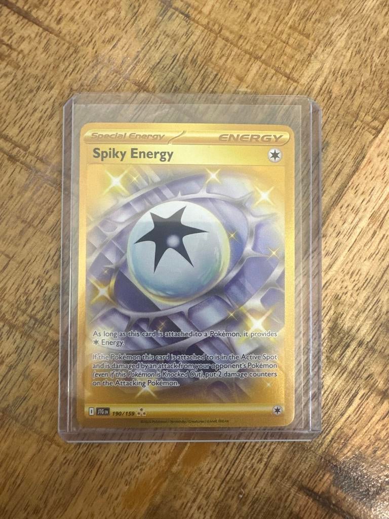 Pokemon Gold Spiky Energy 190/159, Ophalen of Verzenden, Nieuw, Losse kaart