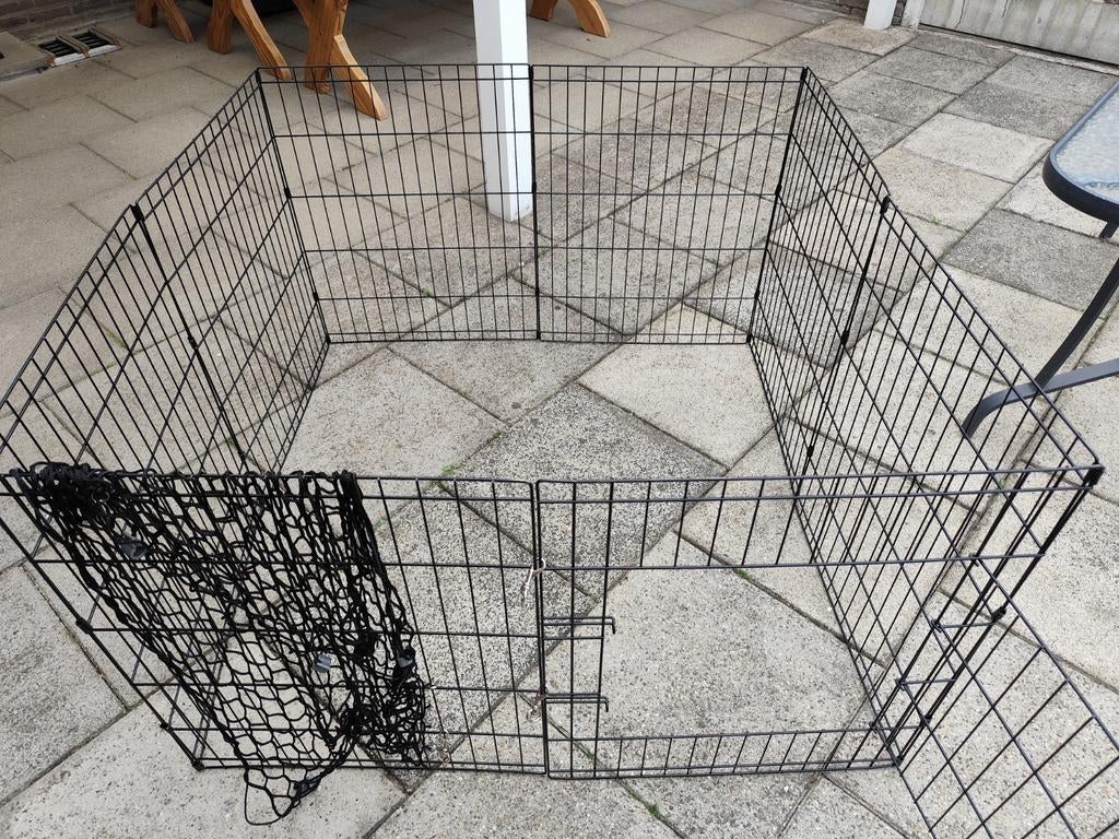 Honden speelruimte. 8 panelen 60 breed en 76 hoog, Ophalen, Zo goed als nieuw, Minder dan 65 cm