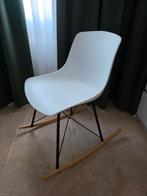 Mooie witte schommelstoel, Ophalen, Hout, Wit, Zo goed als nieuw