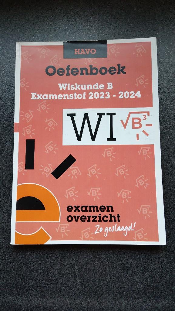 Examen overzicht, Ophalen of Verzenden, Zo goed als nieuw, HAVO, Wiskunde B