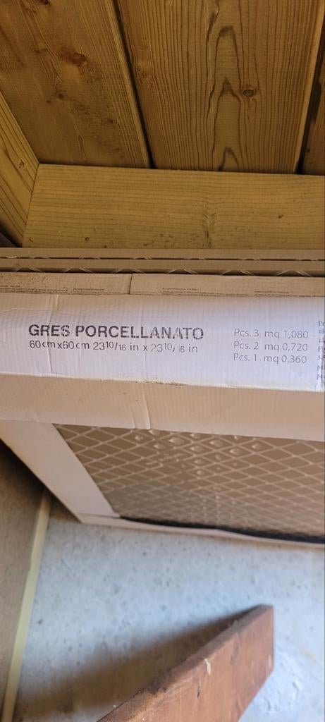 Taupe badkamertegels 60x60 cm - Gres Porcellanato, Doe-het-zelf en Verbouw, Tegels, Ophalen, 60 cm of meer, Nieuw, Minder dan 5 m²