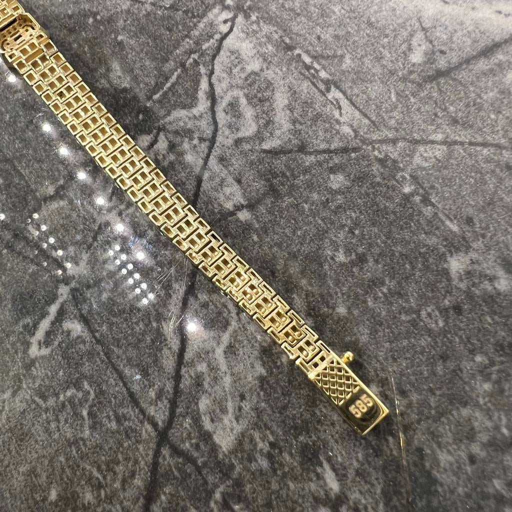 14k gouden armband rolex schakel dames, Sieraden, Tassen en Uiterlijk, Armbanden, Ophalen of Verzenden