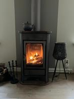 Flam Houtkachel 10 kW + Ventilator en rookkanaal, Ophalen, Gebruikt, Houtkachel, Vrijstaand