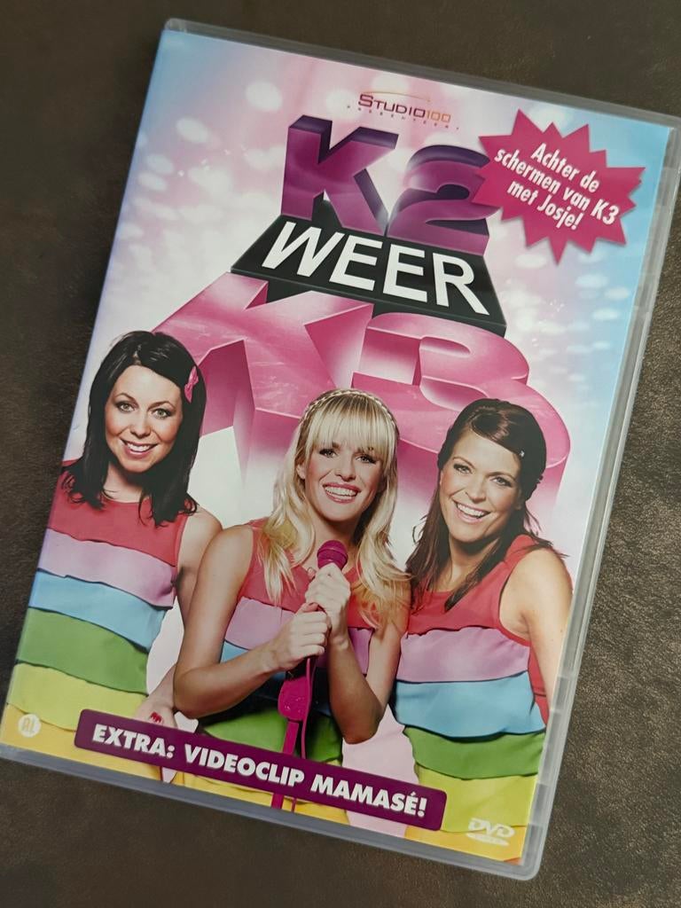 K3 Weer K3 DVD met Josje en videoclip Mamasé, Gebruikt, Alle leeftijden, Overige genres, Ophalen of Verzenden