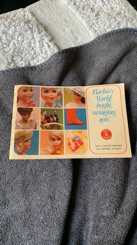 Mattel barbie boekje 1968, Ophalen of Verzenden, Zo goed als nieuw, Pop