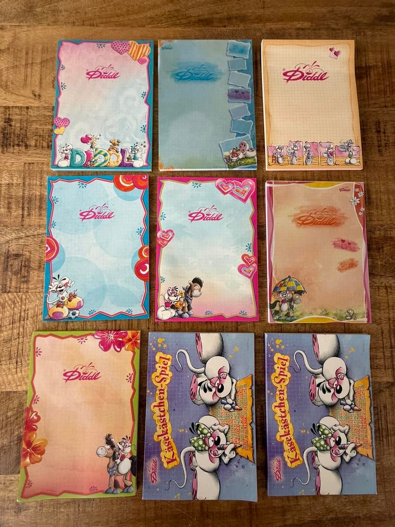 Diddl A5 blokken, Verzamelen, Diddl, Zo goed als nieuw, Papier, Kaart of Schrift, Diddl, Ophalen of Verzenden