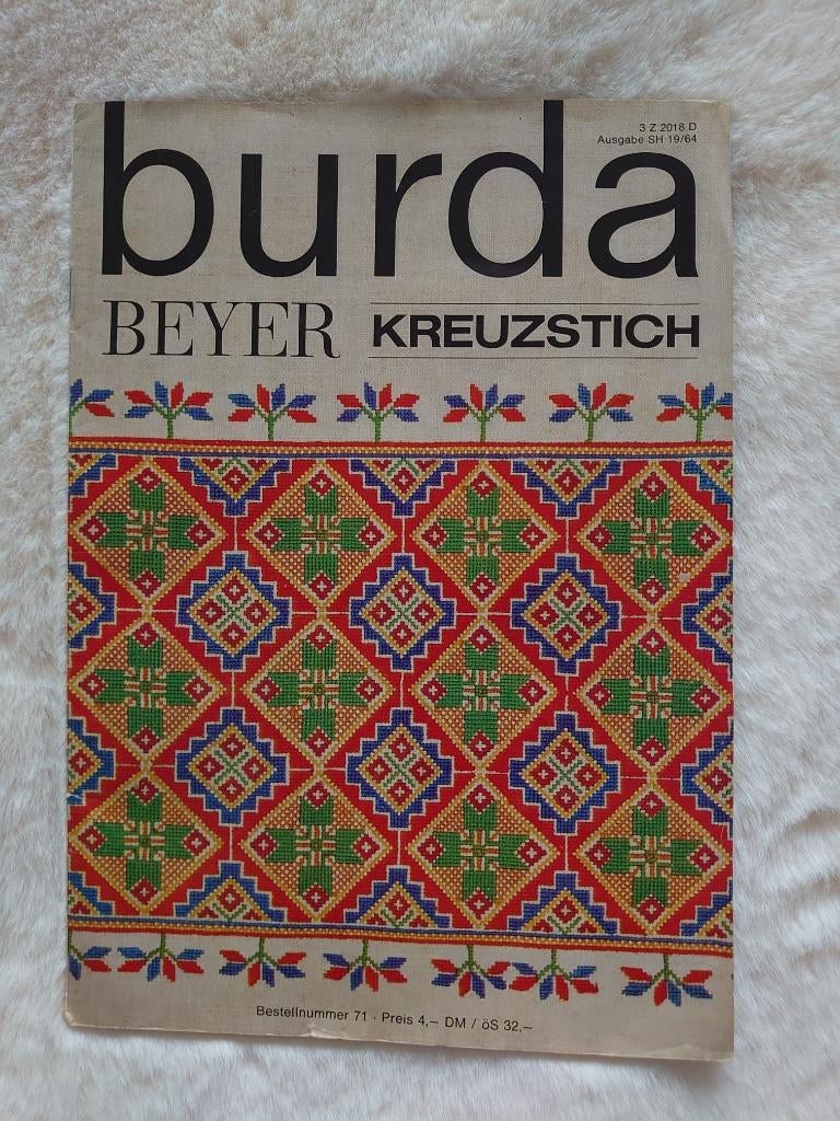 Burda Beyer Kreuzstrich 19/64 vintage, Boeken, Verzenden, Zo goed als nieuw, Overige onderwerpen