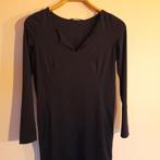 Donkerblauwe jurk met lange mouwen - Sylver - Maat 34 (XS), Kleding | Dames, Sylver, Zwart, Ophalen of Verzenden, Zo goed als nieuw