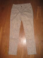 Onado beige broek met panterprint maat 36, Kleding | Dames, Broeken en Pantalons, Onado, Beige, Ophalen of Verzenden, Maat 36 (S)