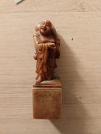 Lachende boedha speksteen rond 1900, Antiek en Kunst, Ophalen of Verzenden