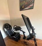 Gameseat met racestoel, tv en Thrustmaster Ferrari stuur, Ophalen, Online, 1 speler, Racen en Vliegen