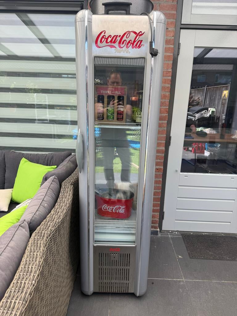 Coca-Cola Koelkast - Vintage Stijl Drankkoeler, Ophalen, 150 tot 200 liter, 60 cm of meer, 160 cm of meer