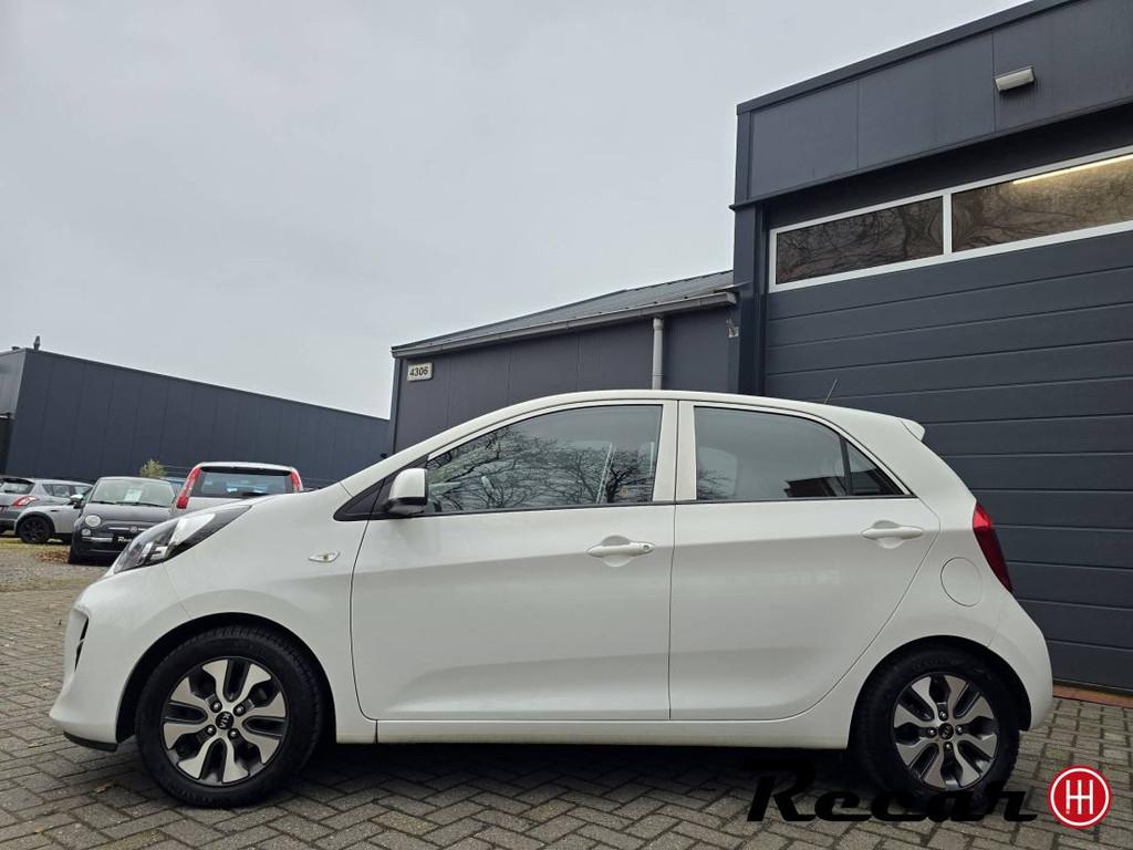 Kia Picanto - 1.0 CVVT EconomyPlusLine/Camera/Navi, Auto's, Kia, Gebruikt, 4 stoelen, Wit, Origineel Nederlands